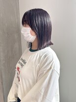 ヨーク(YOKE)&nbsp;YOKE 切りっぱなしボブ外ハネボブ結べるボブピンクラベンダー