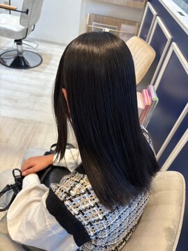 アンソル オブ リシェール(N'SOL of RICHAIR) 黒髪/ボブルフ/ネビージュ/小顔/ワンレン/南越谷/髪質改善/前髪