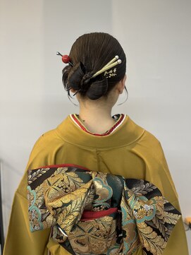 ヌープヘアーアイス(NUUP.hair ici) ピタッとタイトに♪10代20代成人式卒業式アップ◎カチモリ金箔