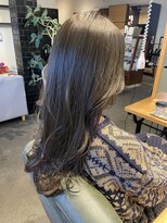 ムード マグ レーベル 南松本(MOOD Mag Label)&nbsp;大人可愛いブリーチなし透明感オリーブグレージュカラー