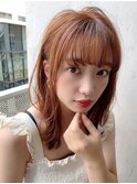 ＃ホワイトグレージュミニウルフチェリーブラウン