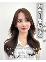 アマトウキョウ アユンチェ(AMA TOKYO×AYUNCHE)&nbsp;前髪顔まわり韓国ヘアレイヤーカットサイドバンク2wayバンク韓国