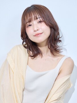 モーラ サロン 高石店(MOLLA) 抜け感カールのミディスタイル