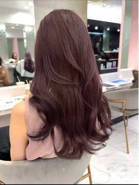 ジーナ 名駅(XENA.) 《xena/中島》ラベンダーピンク×レイヤーカット