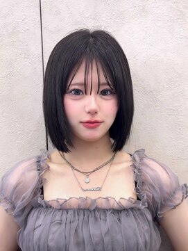 ロンドウル 熊本(Lond ulu) 縮毛矯正/くびれヘア/ハイライトカラー/アプリコットオレンジ