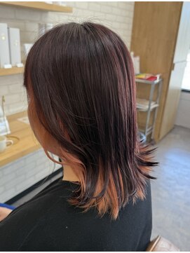 リンイチマルサン(Lin.103) ヴァイオレットとピンクのインナーカラー!