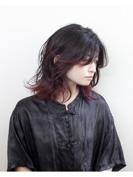 エルレ(Elure) レイヤーカット#ウルフ#パーマ#黒髪#浜松#浜北#磐田#三ヶ日