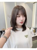 顔周り/小顔/レイヤー/髪質改善/韓国風巻き/ミルクティー/札幌