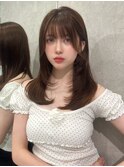 ＊シンプルワンカール×チョコレートブラウン【新宿/韓国ヘア】