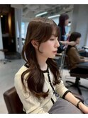 大阪梅田/着物ヘア/大人ガーリー/ダークアッシュ/似合わせカット