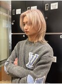 ケアブリーチ2回/ホワイトミルクティー/メンズミディアム