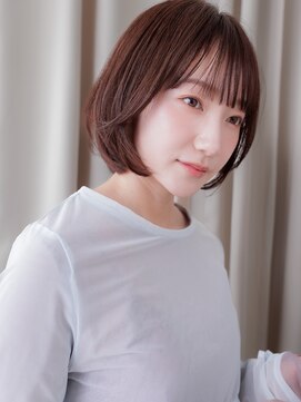 カバーヘア 上尾西口店(COVER HAIR) スモーキーブラウン小顔ナチュラルボブディbs上尾20代30代40代