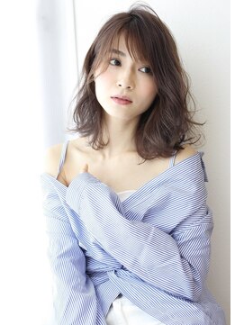 クラン 岡本(Chlan) 仕事OK◎ココアブラウン×エアリーミディ