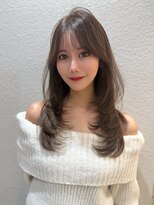 ロンド リリー 銀座(Lond Lily) 結べるレイヤーカット/ラテグレージュ/韓国巻き/前髪/銀座