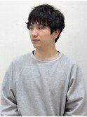 ナチュラルマッシュメンズパーマ［CERCA新宿/新宿西口］