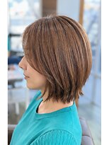 ヘアアトリエ ナイン(hair atelier nine)&nbsp;ダークパープル/ナチュラルショート/ミルクブラウン/夏/福島市
