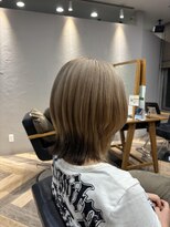 マーレ(MARLE./)&nbsp;くびれマッシュウルフ×ベージュカラー