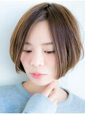 前下がりボブスタイルで大人クールに☆