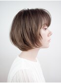 透け感柔らかベージュ#センシュアルショート#インナーカラー