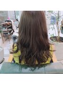 アッシュグレー×セミロング