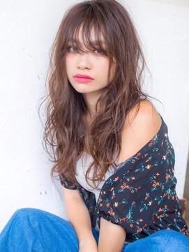 ロンドプランタン 恵比寿(Lond Printemps) 大人かわいいゆるふわフリンジウェーブロング