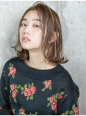 セシルカットフリンジウェーブ×大人かわいい前髪ココアブラウン