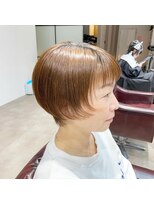 クロリ 淡路店(Chlori)&nbsp;ツルっとタイトなマッシュショート×ベージュブラウン