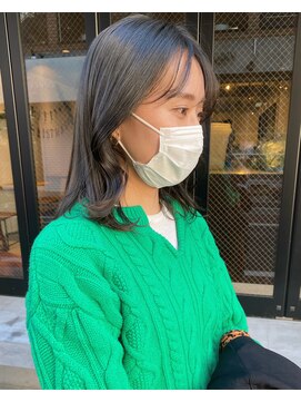 コフィー バイ メルト 吉祥寺(cofy by melt) 【中澤彩乃】韓国風オリーブベージュ透明感シースルーベージュ