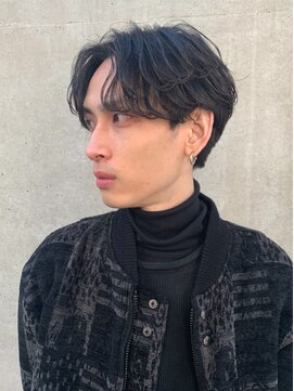 バイフィフス 原宿/表参道(by fifth) センターパート/ニュアンスパーマ/ツーブロ刈り上げ