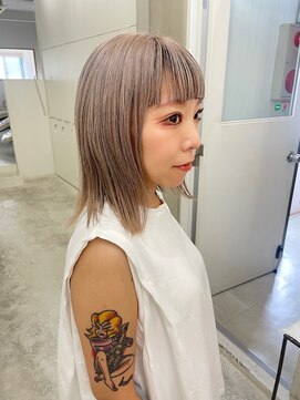 エンドリンク(endlink) ホワイトベージュ×前髪インナー