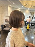 【庄内店/カラー】 オリーブ系カラー20代30代40代 ×ボブ