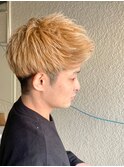 【tetote山口のサロンスタイル】ハイトーンカラー/ツーブロック