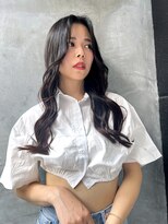 ロンド ストラーダ 心斎橋(Lond strada)&nbsp;韓国前髪顔周りロング×インナーグレージュ[心斎橋/髪質改善]