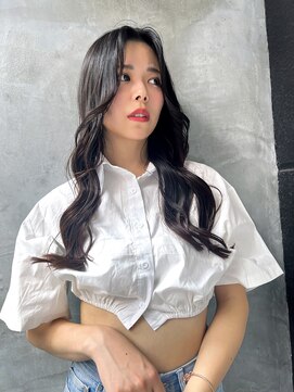 ロンド ストラーダ 心斎橋(Lond strada) 韓国前髪顔周りロング×インナーグレージュ[心斎橋/髪質改善]