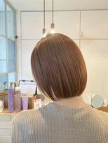 ラウブロッサム 大宮西口店(Lau Blossom)&nbsp;ブリーチなしカラー　ミルクティーブラウン　ボブ