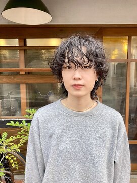 ラムネ short wolfとhard perm。