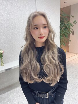 天神美容室 『福岡美容室/ayana』ケアブリーチで作る艶ハイトーン！