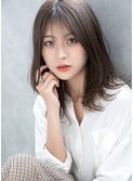 シンプルな外ハネ小顔ミディ♪