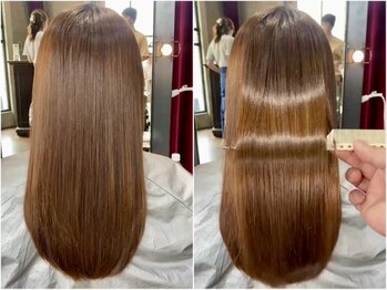 アプレスト(A Presto)の写真/【酸熱メテオトリートメント取り扱い☆】くせ毛・うねり・広がりの悩みを解決!髪質改善で扱いやすい髪質に*