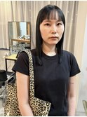 地毛風/ネイビーブルー/ブルーブラック/ブリーチなし/自由ヶ丘