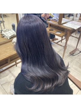 ヘア ルミナス バイ フォルテ(HAIR LUMINAS by FORTE) 寒色カラー/髪質改善/ブルーラベンダー/コテ巻き/ヨシンモリ