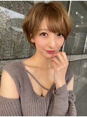 ショートヘア/くびれショート/大人美人ショート/ショートボブ
