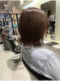 切りっぱなしインナーカラーボブ