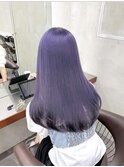 ブルーラベンダー/髪質改善/ダブルカラー/ケアブリーチ/20代
