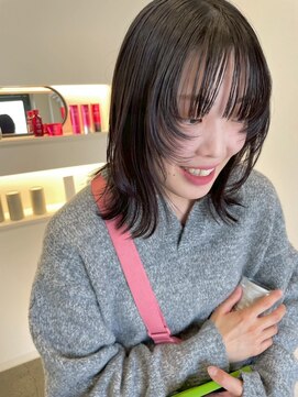 エダメ(EDAME) 顔まわりレイヤー/ウルフレイヤー/暗髪