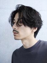 原宿フェザーパーマニュアンスパーマ波巻きパーマセンターパート