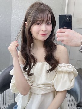 ロンド メリー 大宮(Lond merry) ミニウルフレイヤーカット顔周り前髪韓国ミディアムロング/大宮