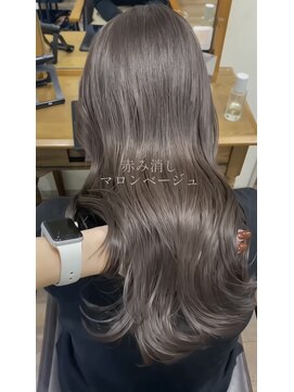 サク(Sac.) 今っぽい柔らかいオリーブマロンベージュ Sac.一澤幸奈