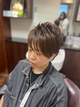 ケースタイル ヘアスタジオ 神保町店(K STYLE HAIR STUDIO) ソフトツーブロック/メンズカラー/束感ショート/ビジネス