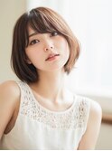 くびれヘア  美髪  ハイライトカラー アプリコットオレンジ